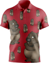 Wally Wombat Men's Short Sleeve Polo - fungear.com.au