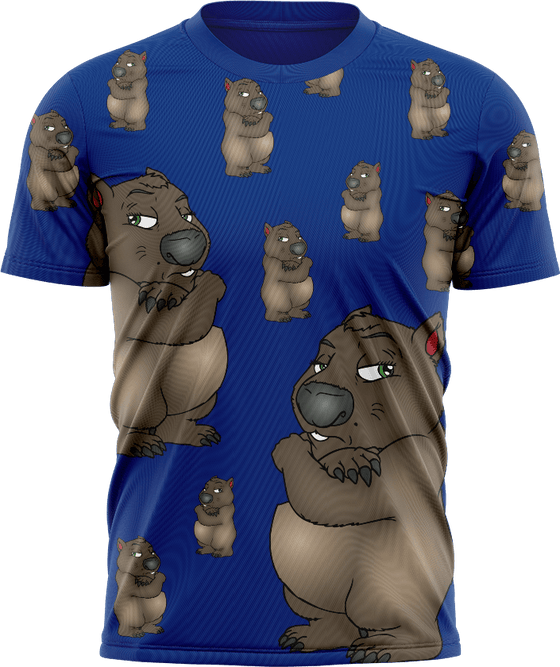 Wally Wombat T shirts - fungear.com.au