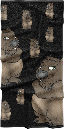  Wally Wombat Towels - fungear.com.au