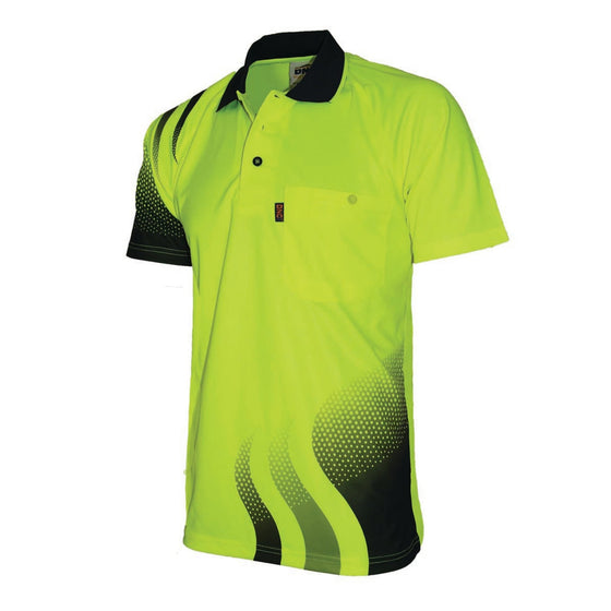 WAVE HIVIS SUBLIMATED POLO - kustomteamwear.com