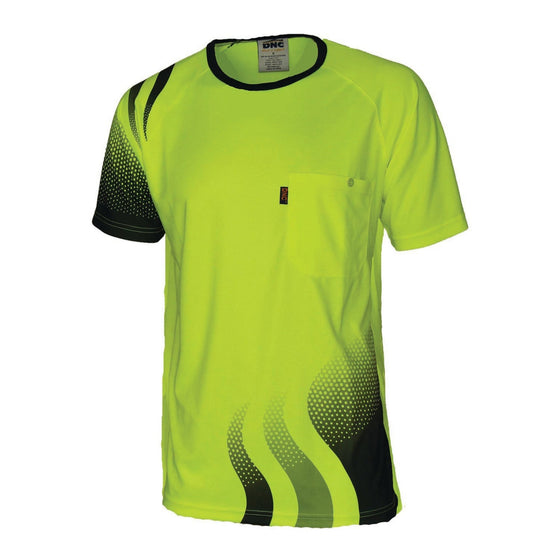WAVE HIVIS SUBLIMATED TEE - kustomteamwear.com