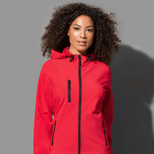  Women's Active Softest Shell Hooded Jacket - kustomteamwear.com