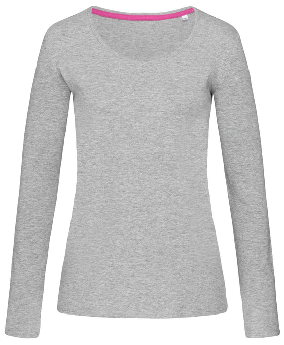 Women's Claire V-neck Long Sleeve - kustomteamwear.com