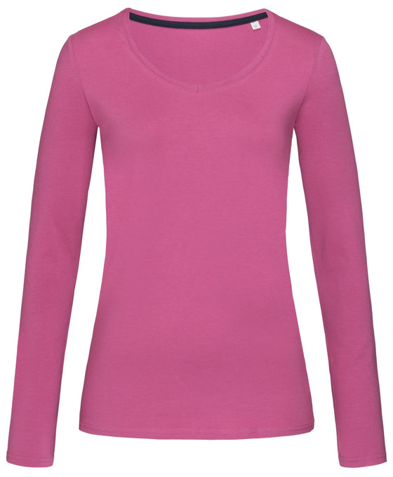 Women's Claire V-neck Long Sleeve - kustomteamwear.com