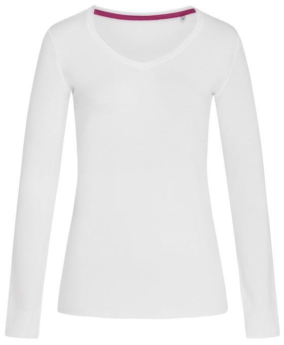 Women's Claire V-neck Long Sleeve - kustomteamwear.com