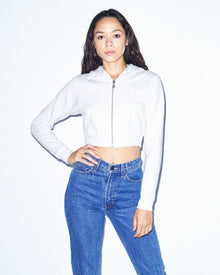  Women's Flex Fleece Cropped Zip Hoodie - kustomteamwear.com