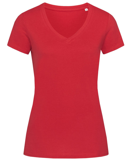 Women's Janet Organic V-neck - kustomteamwear.com