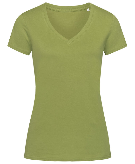 Women's Janet Organic V-neck - kustomteamwear.com