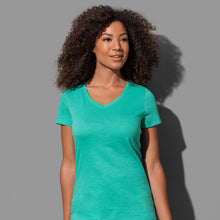  Women's Sharon Slub V-neck - kustomteamwear.com
