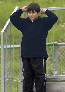 Youth Detailed Polar Fleece Pullover - kustomteamwear.com